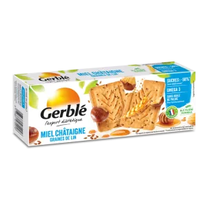 Biscuiti cu miere si castane, 200g, Gerble Expert Dietetic