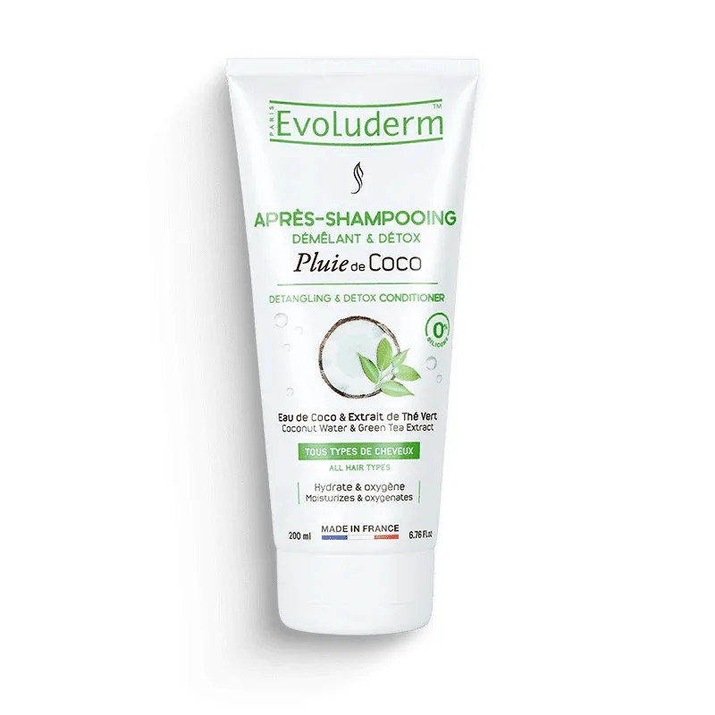 Balsam pentru par detoxifiant Pluie de Coco, 200ml, Evoluderm — preț și oferte