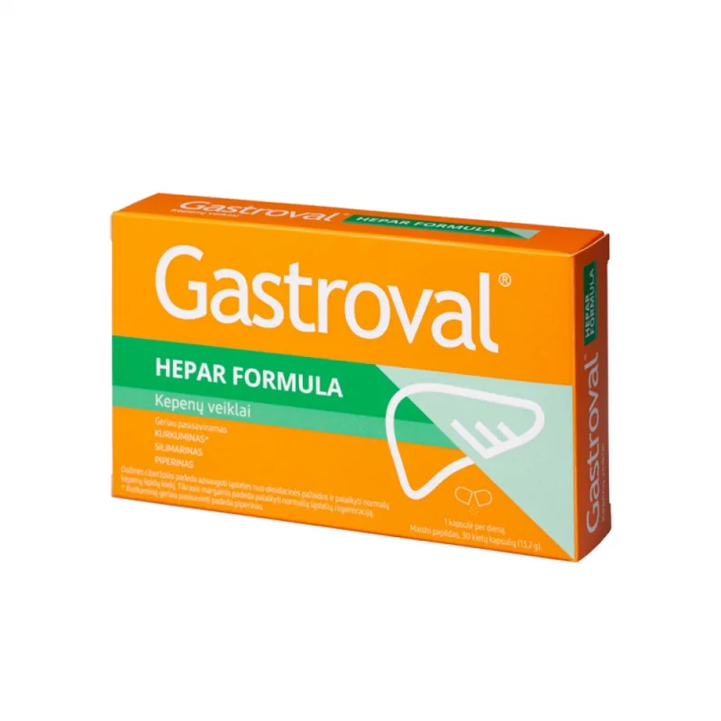 Formula pentru ficat Hepar, 30 capsule, Gastroval — preț și oferte