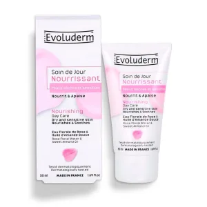 Crema de zi hranitoare pentru ten uscat si sensibil, 50ml, Evoluderm
