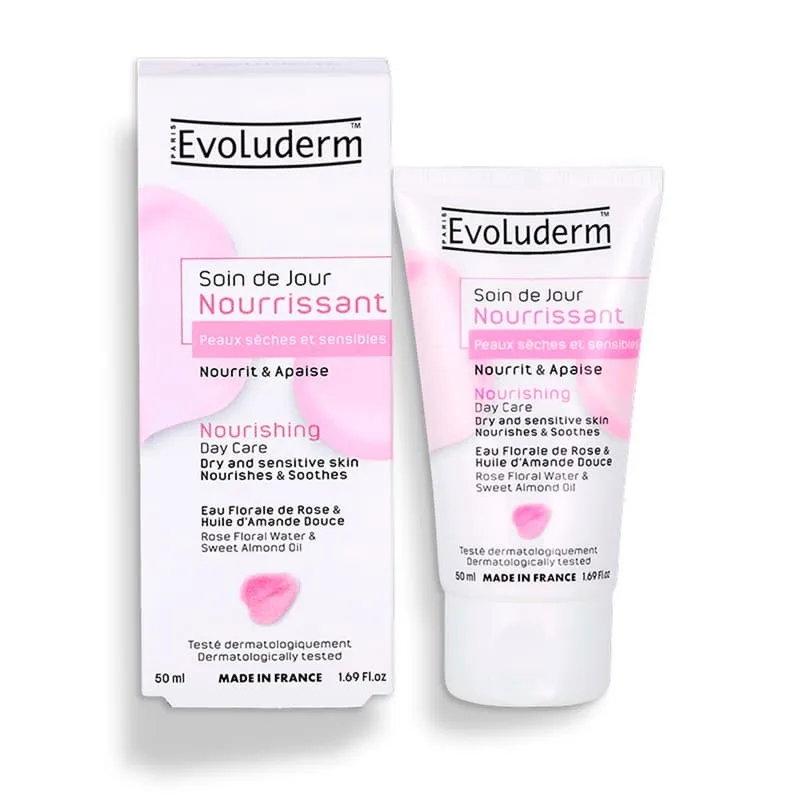 Crema de zi hranitoare pentru ten uscat si sensibil, 50ml, Evoluderm — preț și oferte