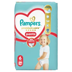Scutece chilotel Premium Care Pants Jumbo Pack Marimea 6, 13-19 kg, 46 bucati, Pampers