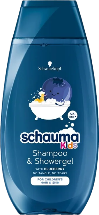 Sampon si gel de dus pentru copii Blueberry, 250ml, Schauma — preț și oferte