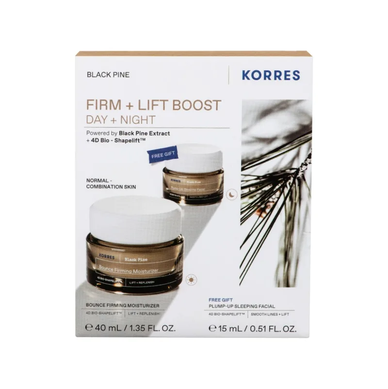 Set BlackPine Crema de zi 40ml + Crema de noapte 15ml, Korres — preț și oferte