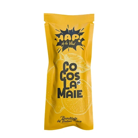 Baton raw vegane Cocos si Lamie, 45g HAP! de la Vlad — preț și oferte