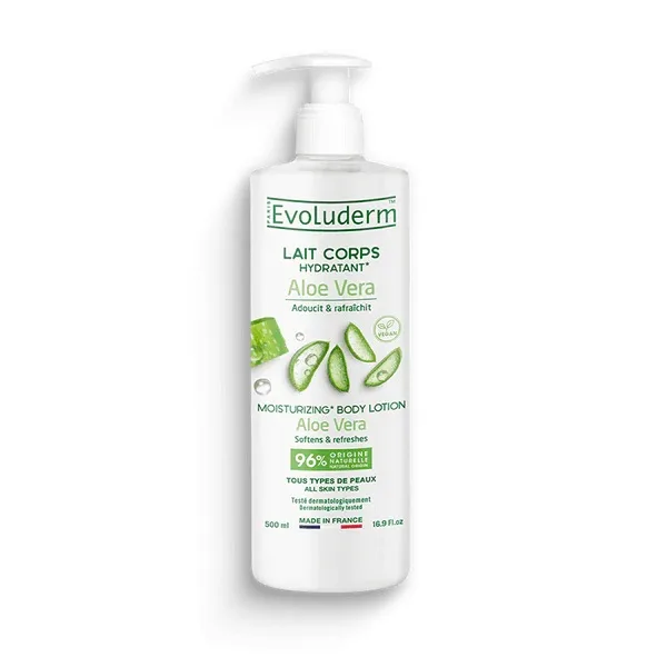 Lapte de corp hidratant Aloe Vera, 500ml, Evoluderm — preț și oferte