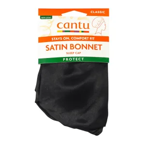 Boneta neagra din satin pentru protejarea parului Protect Classic, 1 bucata, Cantu