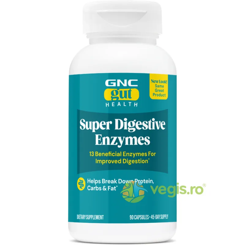 Formula Premium de Enzime Digestive pentru Sustinerea Digestiei si Absorbtia Nutrientilor 100cps GNC — preț și oferte