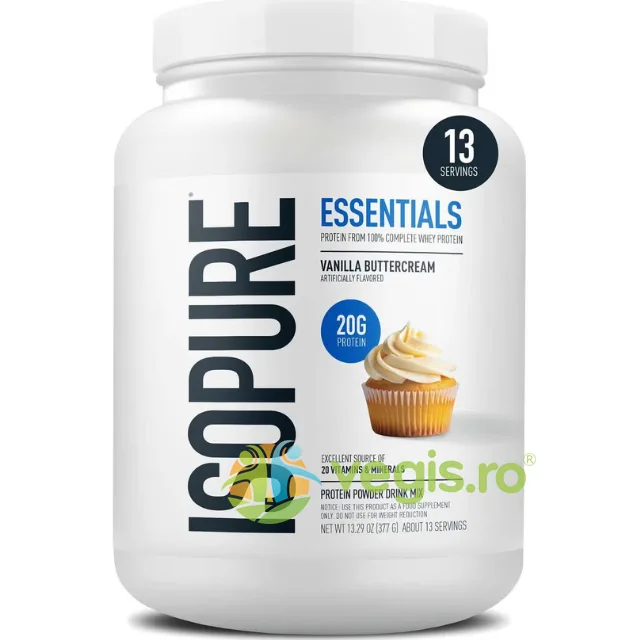 Proteina din Zer cu Aroma de Vanilie 377g THE ISOPURE COMPANY — preț și oferte