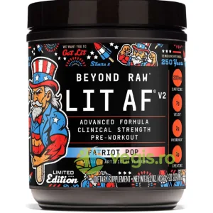 Formula Avansata de Pre-Workout LIT AF™ V2 cu Aroma de Patriot Pop 432g