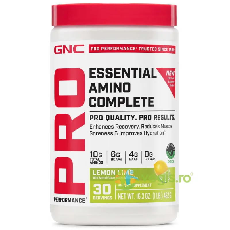 Aminoacizi cu Aroma de Lamaie si Lime 462g GNC — preț și oferte