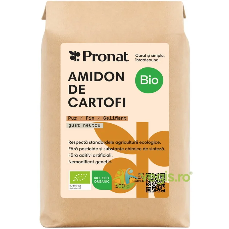 Amidon de Cartofi Ecologic/Bio 500g PRONAT — preț și oferte