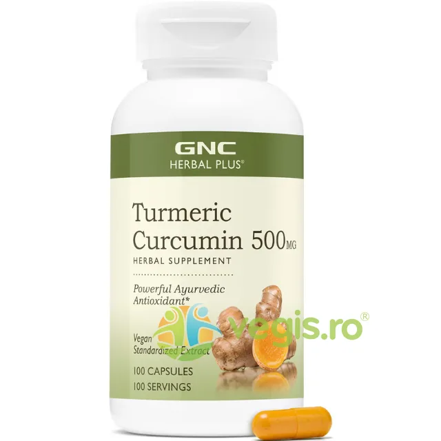 Turmeric Curcumin 500mg 100cps GNC — preț și oferte