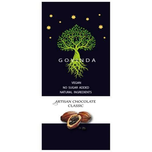 Ciocolata clasica - artizanala 100g - GOVINDA Hiper Ambrozia — preț și oferte