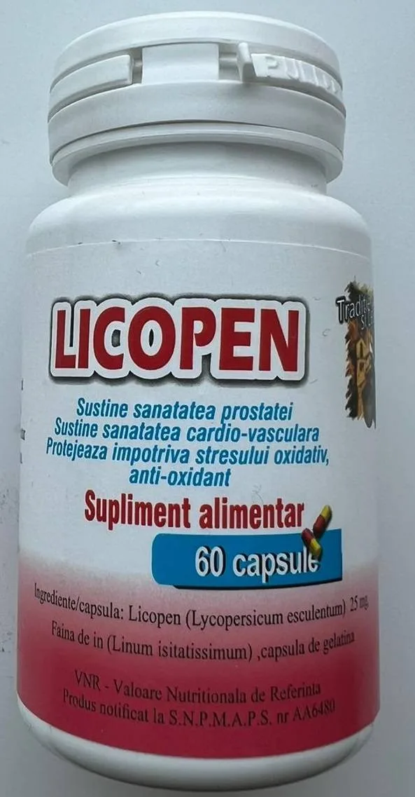 Licopen Forte, 60cps - Sara Natural Medicer Bios — preț și oferte