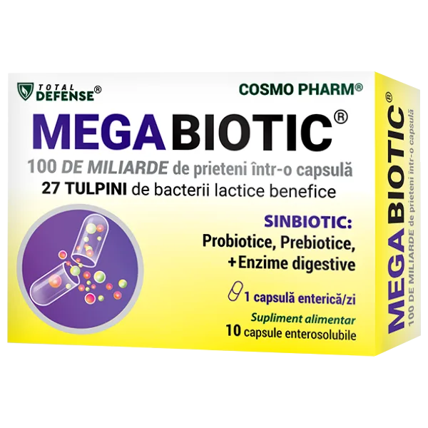 MEGA BIOTIC - probiotic, 100 miliarde UFC, 10 capsule, Cosmo Pharm — preț și oferte