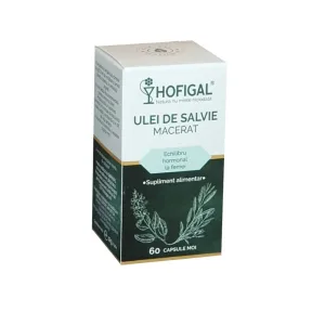 ULEI de Salvie macerat - echilibru hormonal feminin, 60 capsule moi, HOFIGAL