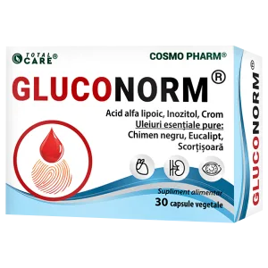 GLUCONORM - echilibrul glicemiei si protectie nervoasa, 30 capsule, Cosmo Pharm