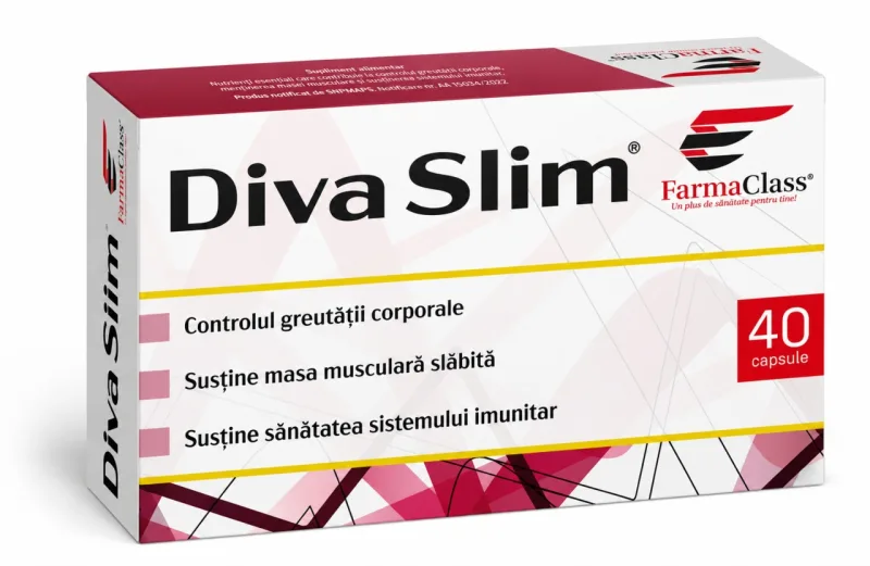 DivaSlim, 40 capsule, FarmaClass — preț și oferte