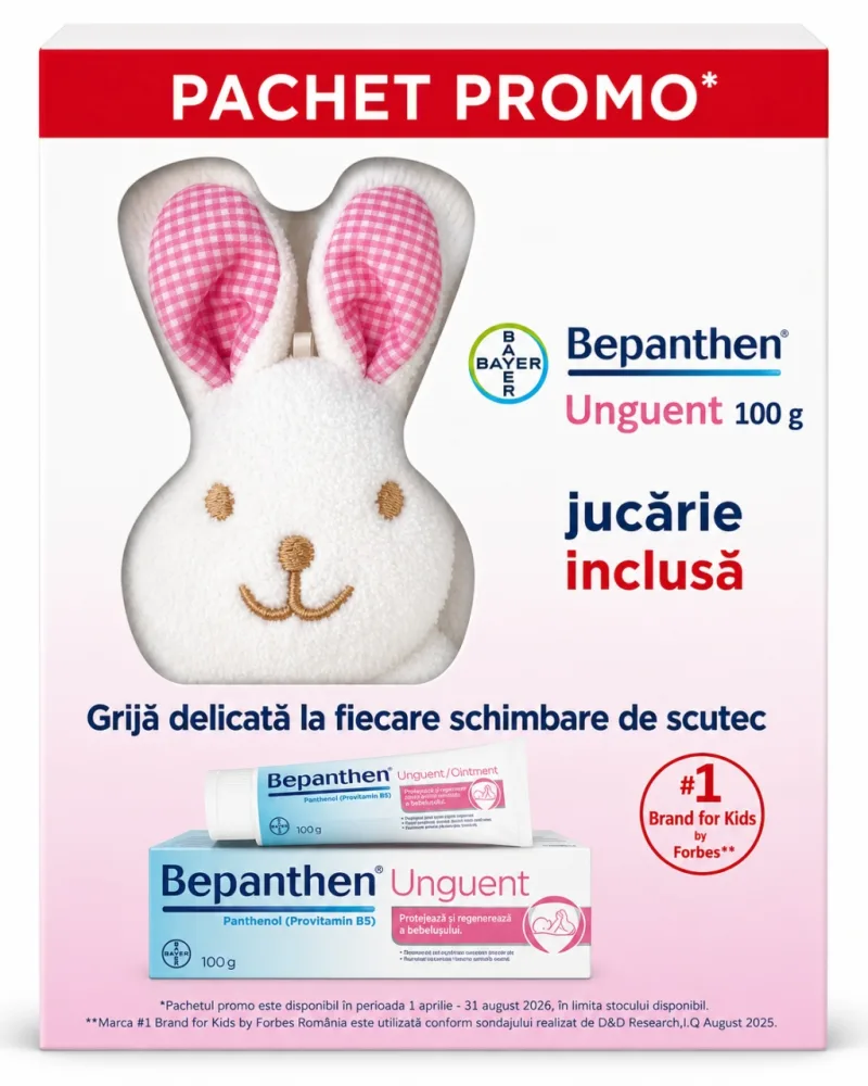 Bepanthen Unguent 100 g + Jucărie Iepuraș, Bayer — preț și oferte