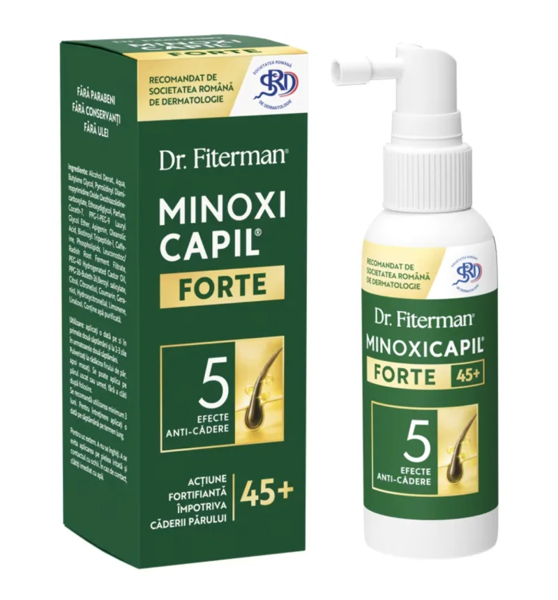 Spray Împotriva Căderii Părului pentru Bărbați Minoxicapil Forte, 60 ml, Fiterman FITERMAN PHARMA S.R.L. - ROMANIA — preț și oferte