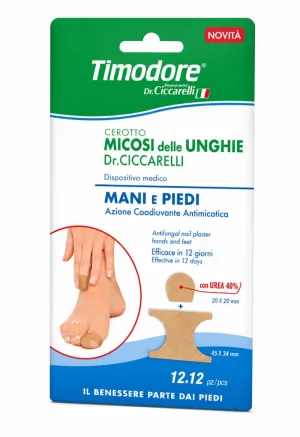 Plasturi pentru Micoza Unghiilor de la Mâini și Picioare Timodore, 5 Plasturi, Dr. Ciccarelli