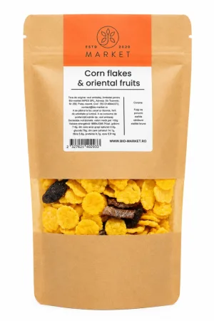 Corn Flakes cu Fructe Orientale, 350 g, Bio-Market
