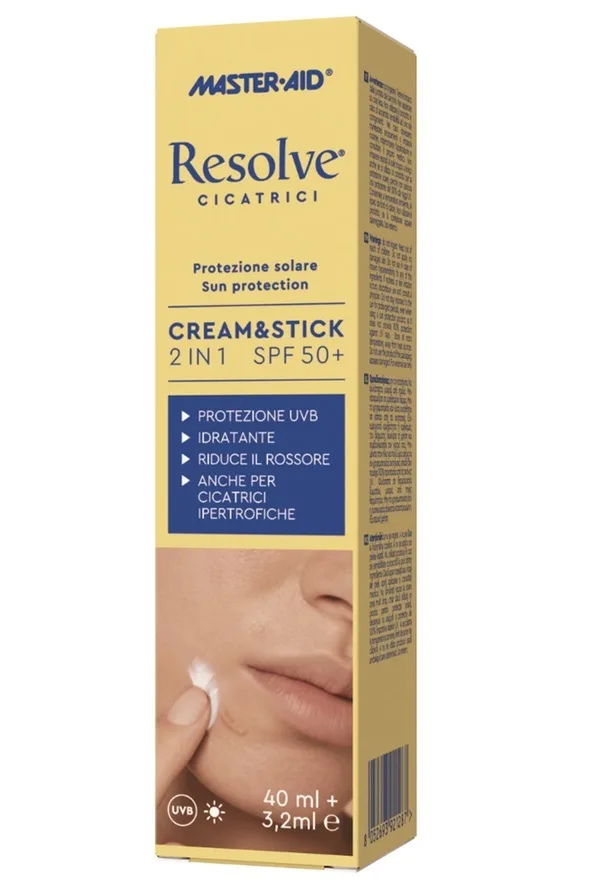 Cremă de Față cu Protecție Solară SPF 50+ și Stick SPF 50+, 40 ml + 3,2 ml, Resolve — preț și oferte