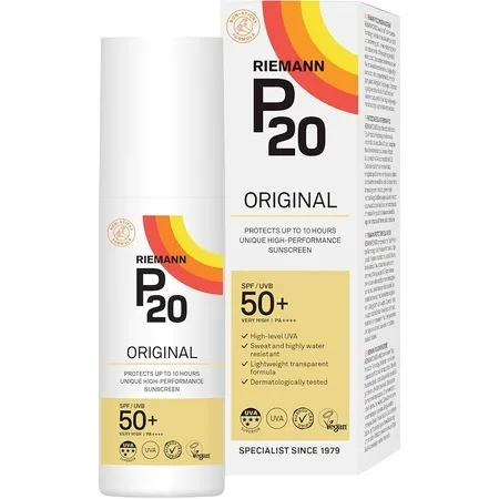 Spray transparent cu protecție solară SPF50+ PA++++ P20 Sun Protection, 100 ml, Riemann — preț și oferte