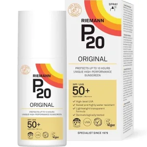 Spray transparent pentru protecție solară SPF 50 P20 Sun Protection, 200 ml, Riemann