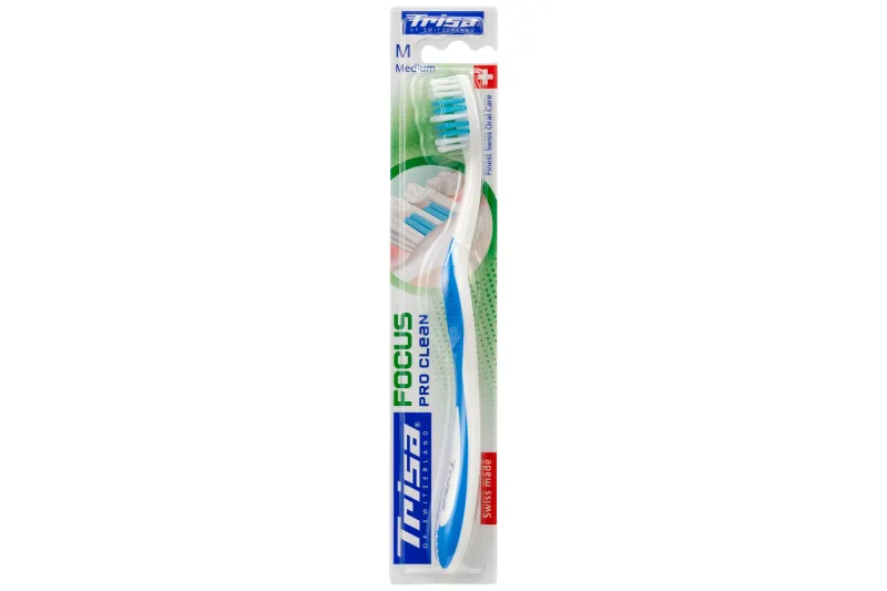 Periuta de dinti Focus Pro Clean Medium, 1 bucata, Trisa — preț și oferte