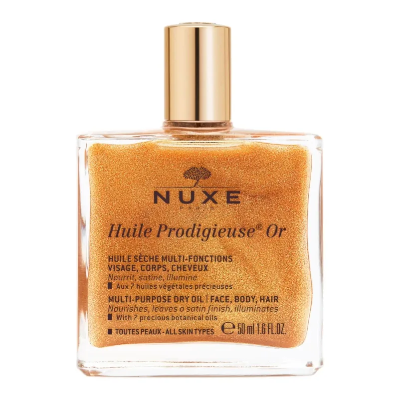 Ulei de corp cu particule stralucitoare Huile Prodigieuse, 50ml, Nuxe — preț și oferte