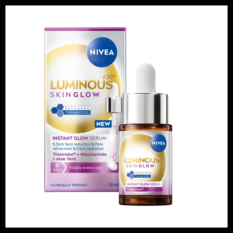 Ser facial iluminator Luminous630 Skin Glow, 15ml, Nivea — preț și oferte