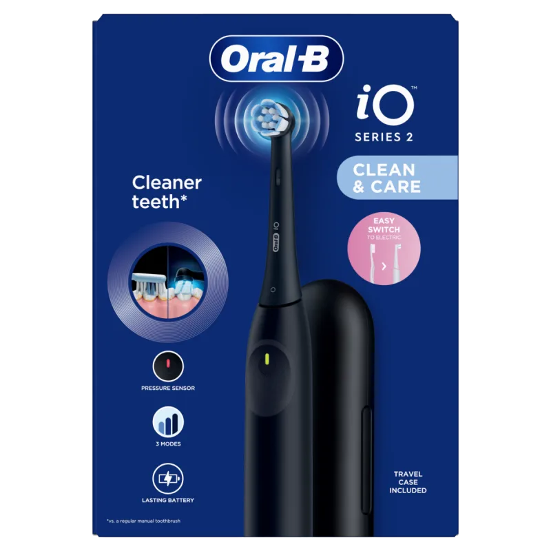 Periuta de dinti electrica iO2 Negru, 1 bucata, Oral-B — preț și oferte