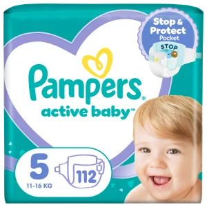Scutece Active Baby Mega Box Marimea 5 11-16 kg, 112 bucati, Pampers