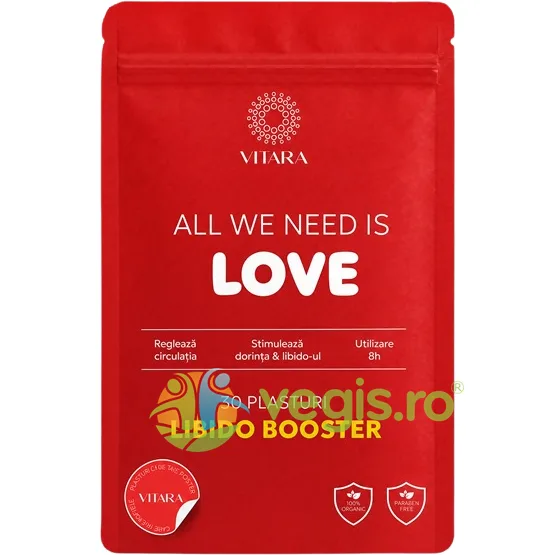 Plasturi Libido Booster All You Need is Love 30buc VITARA — preț și oferte