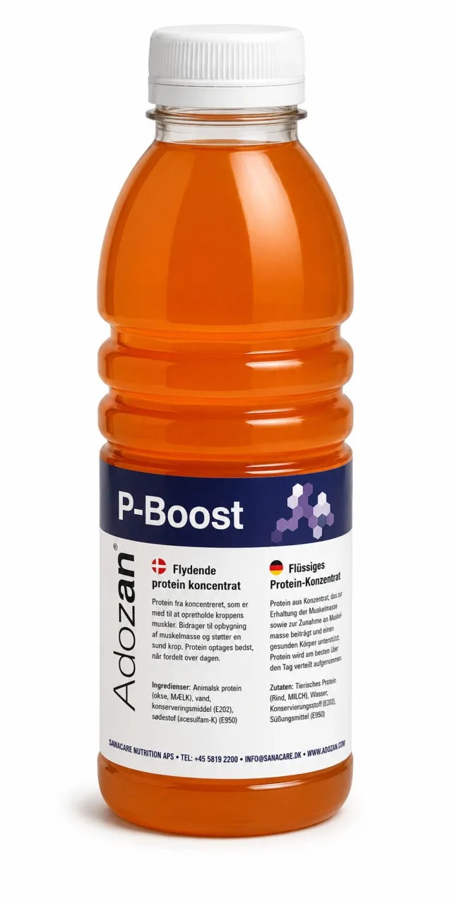 Proteină Lichidă Termostabilă Fără Aromă P-Boost, 500 ml, Adozan — preț și oferte