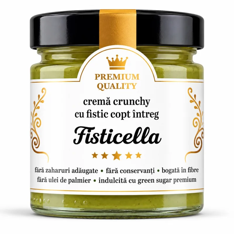 Cremă Crunchy cu Fistic Copt Întreg Fisticella, 250 g, Remedia — preț și oferte