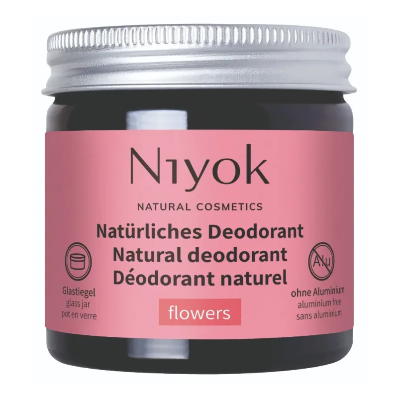 Deodorant crema cu arome florale, 40 ml, Niyok — preț și oferte
