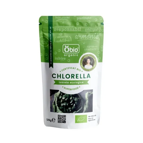 Chlorella, tablete, 125g, OBio — preț și oferte