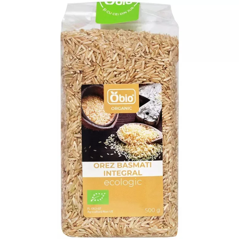 Orez basmati integral Bio, 500g, Obio — preț și oferte