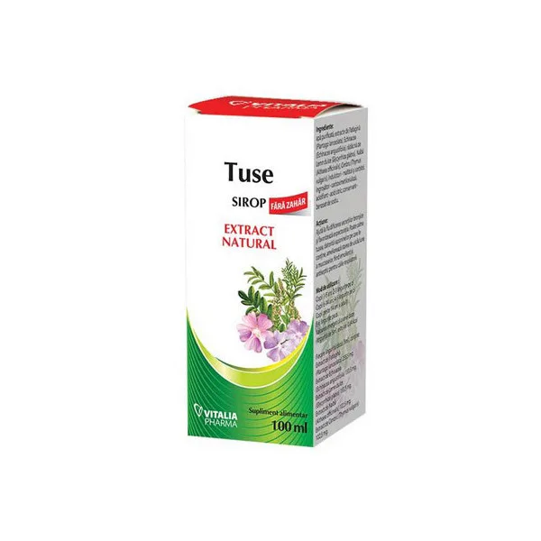 Sirop Tuse fara zahar x 100ml (Vitalia) Vitalia Pharma — preț și oferte