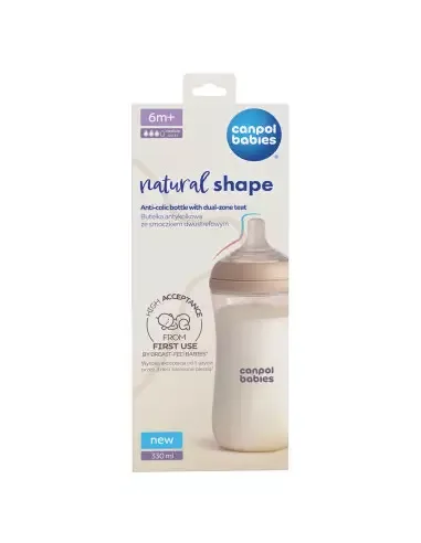 Cn 35/402 biberon natural shape 330ml buc Canpol CANPOL BABIES — preț și oferte