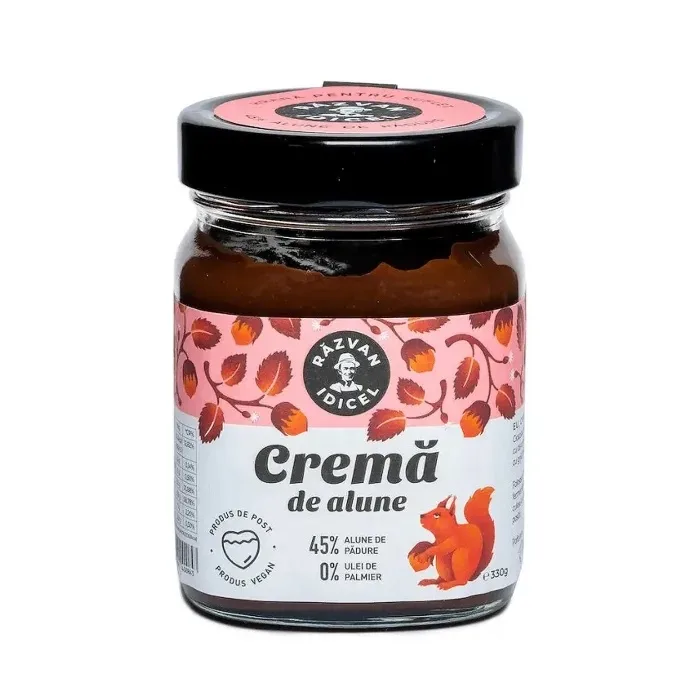 Crema de alune 45%, 330g, Razvan Idicel — preț și oferte