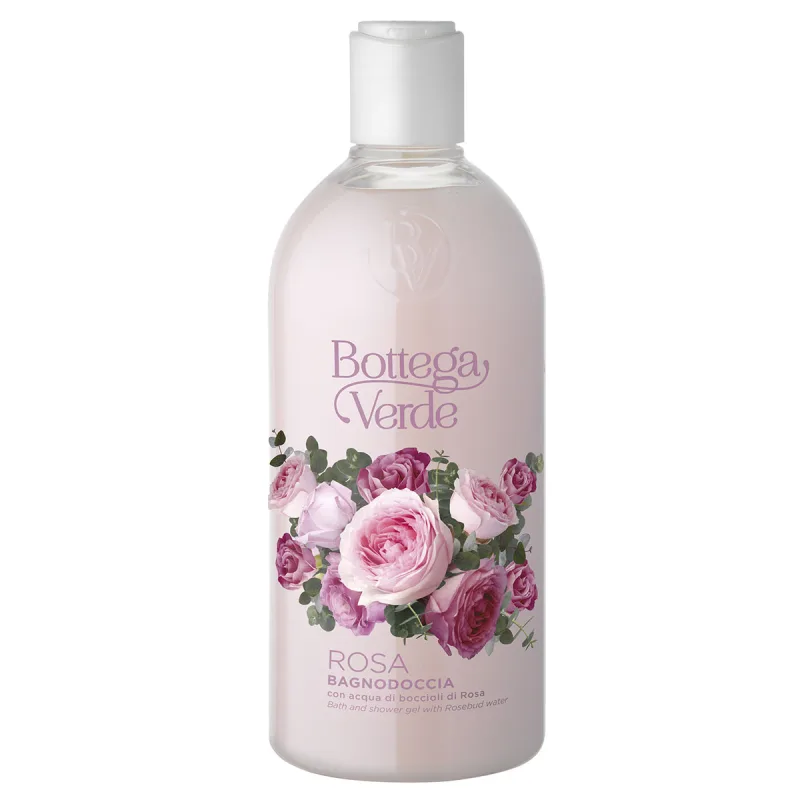 Gel de dus hidratant cu aroma de trandafiri Rosa, 400ml, Bottega Verde — preț și oferte
