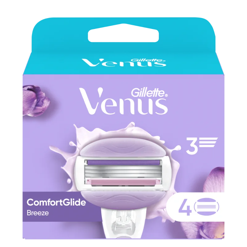 Set rezerve aparat de ras Venus ComfortGlide Breeze, 4 bucati, Gillette — preț și oferte