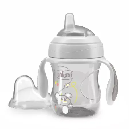Canuta de tranzitie Gri 4 luni+, 200ml, Chicco — preț și oferte