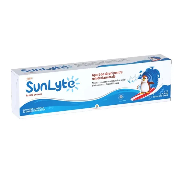 Solutie orala cu aroma de cola SunLyte, 8 plicuri SUN WAVE PHARMA — preț și oferte