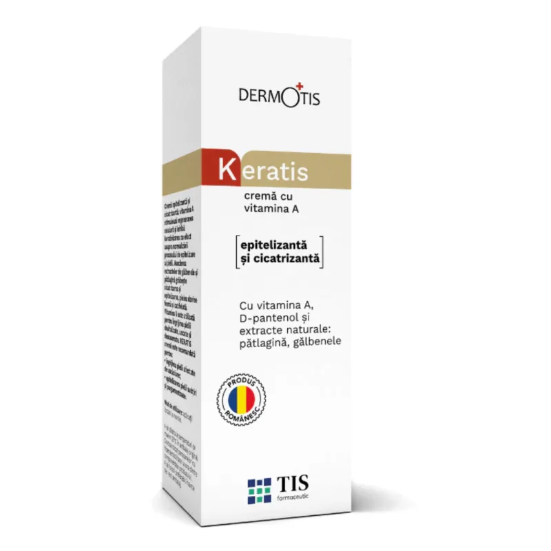 Crema cu vitamina A KeraTis, 20ml, Tis Farmaceutic — preț și oferte