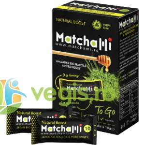 Miere cu Matcha 10% Matchami 10 plicuri x 10g